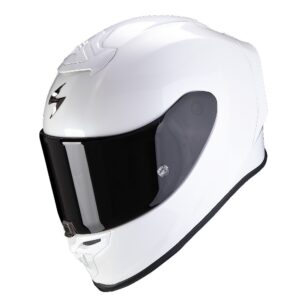 Casco integral SCORPION Exo R1 Evo Air Solid Blanco Perla - Imagen 1