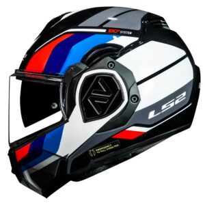 LS2 FF906 Advant Sport Black / Blue / Red Modular Helmet - Image 3