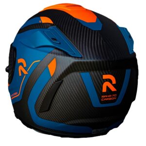 Casco integral HJC RPHA70 Carbon Reple Azul / Naranja - Imagen 3