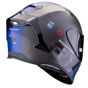 Casco integral SCORPION EXO-R1 Evo Carbon Air MG Negro / Azul - Imagen 2