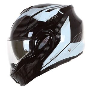 Casco modular SCORPION Exo Tech Evo Animo Negro / Blanco - Imagen 3