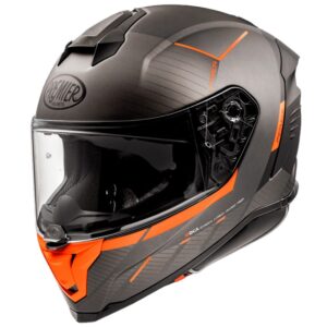Casco integral PREMIER Hyper RS 93 BM Gris / Naranja - Imagen 1
