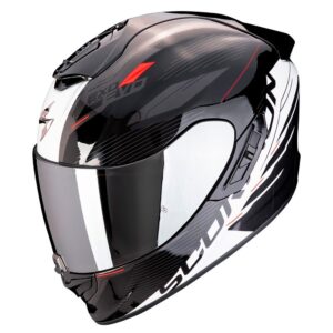 Casco integral SCORPION Exo Evo II 1400 Evo Luma Negro / Blanco - Imagen 1