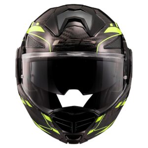 Casco modular LS2 FF901 Advant X Carbon Future II Amarillo Fluorine - Imagen 3