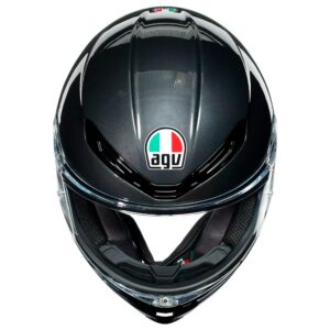 Casco integral AGV K6 Minimal Gris / Negro / Flúor - Imagen 4