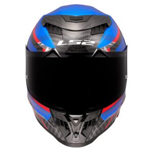 Casco integral LS2 FF807 Dragon Carbon Trax Azul / Rojo - Imagen 3