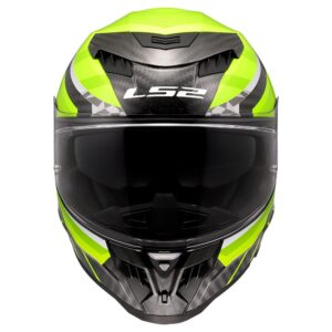 Casco integral LS2 FF807 Dragon Carbon Trax Amarillo - Imagen 3