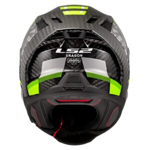 Casco integral LS2 FF807 Dragon Carbon Trax Amarillo - Imagen 4