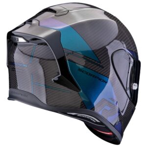 SCORPION Exo R1 Evo Carbon Air Rally Black / Blue Full-Face Helmet - Image 2