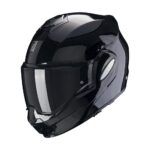 Casco modular SCORPION Exo Tech Evo Solid Negro Brillo