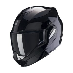 Casco modular SCORPION Exo Tech Evo Solid Negro Brillo