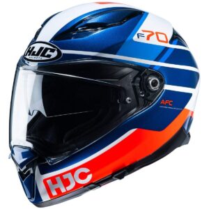 Casco integral HJC F70 Tino Azul / Naranja