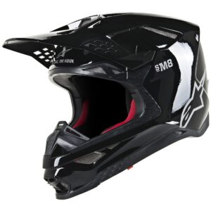Casco de motocross ALPINESTARS Supertech SM8 Solid Negro Brillo