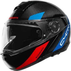Casco modular SCHUBERTH C4 Pro Carbon Avio Negro / Azul