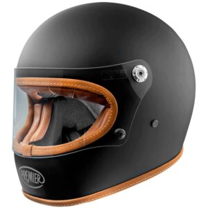 PREMIER Trophy Platinum U9BM Matt Black Full-Face Helmet - Image 1