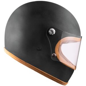 PREMIER Trophy Platinum U9BM Matt Black Full-Face Helmet - Image 2
