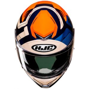 Casco integral HJC RPHA 71 Cozad Azul / Naranja - Imagen 3