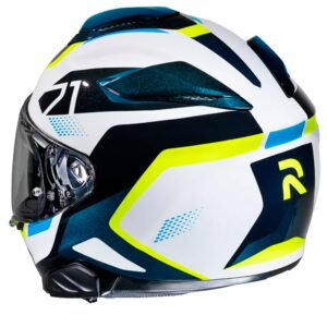 Casco integral HJC RPHA 71 Hapel Blanco / Azul / Amarillo - Imagen 3