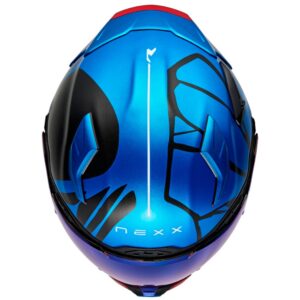 NEXX X.WST3 B-Side Blue / Black Full-Face Helmet - Image 4