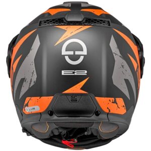 Casco trail SCHUBERTH E2 Explorer Modular Trail Naranja Mate - Imagen 4