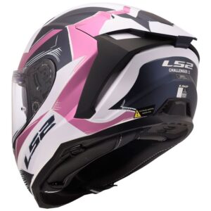 Casco integral LS2 FF817 Challenger II Flaman Negro / Blanco / Rosa - Imagen 3