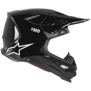Casco de motocross ALPINESTARS Supertech SM8 Solid Negro Brillo