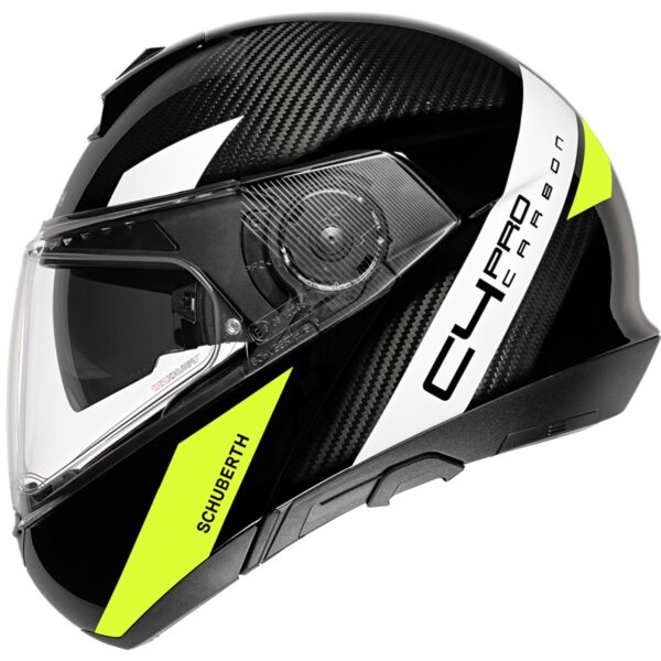 Casco modular SCHUBERTH C4 Pro Carbon Avio Negro / Amarillo