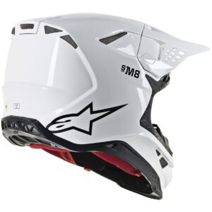 ALPINESTARS Supertech SM8 Solid White Gloss Motocross Helmet