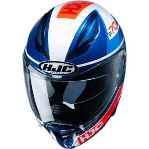 HJC F70 Tino Blue / Orange Full-Face Helmet