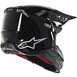 Casco de motocross ALPINESTARS Supertech SM8 Solid Negro Brillo