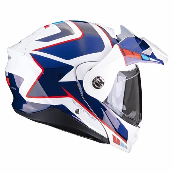 SCORPION ADX2 Camino White / Blue / Red Modular Helmet