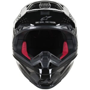 Casco de motocross ALPINESTARS Supertech SM8 Solid Negro Brillo