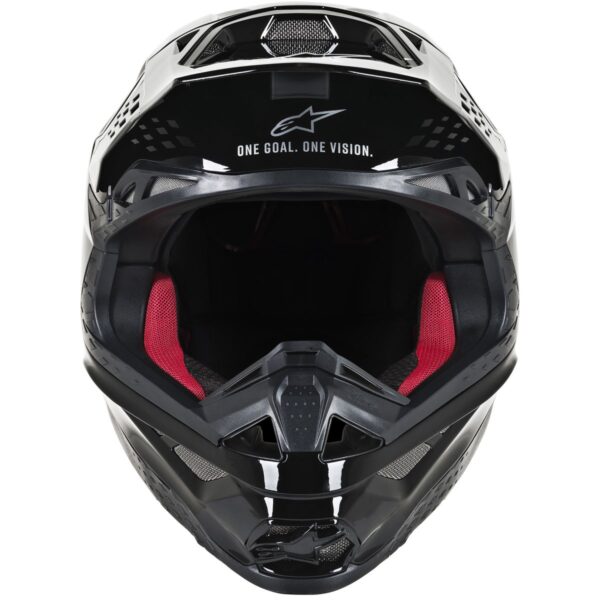 Casco de motocross ALPINESTARS Supertech SM8 Solid Negro Brillo