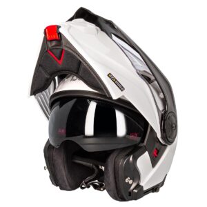 Casco integral 130R Hiro P / J Blanco Brillo - Imagen 3