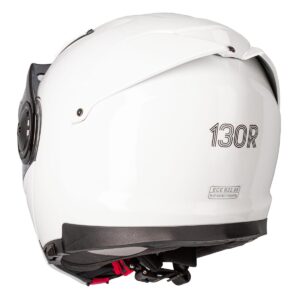 Casco integral 130R Hiro P / J Blanco Brillo - Imagen 4