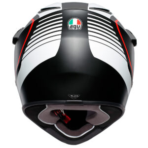 AGV AX9 Pacific Road Matt Black / White / Red Adventure Helmet - Image 3