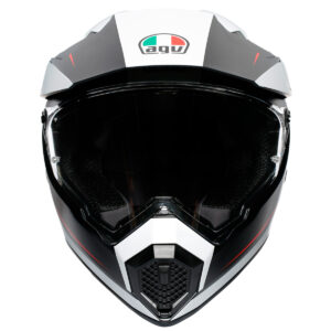 AGV AX9 Pacific Road Matt Black / White / Red Adventure Helmet - Image 5