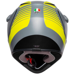 Casco trail AGV AX9 Pacific Road Gris Mate / Amarillo Flúor / Negro - Imagen 4
