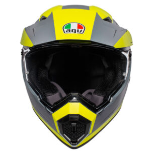 Casco trail AGV AX9 Pacific Road Gris Mate / Amarillo Flúor / Negro - Imagen 5
