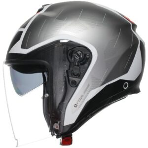 Casco integral AGV Irides Trieste Negro / Blanco / Rojo - Imagen 3