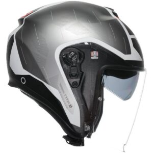 Casco integral AGV Irides Trieste Negro / Blanco / Rojo - Imagen 2