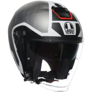 Casco integral AGV Irides Trieste Negro / Blanco / Rojo - Imagen 1