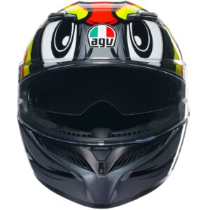 Casco integral AGV K3 MPLK Birdy 2.0 Gris / Amarillo / Rojo - Imagen 3