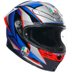 AGV K6 S Slashcut Black / Blue / Red Full-Face Helmet - Image 1