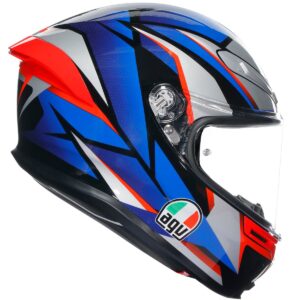 AGV K6 S Slashcut Black / Blue / Red Full-Face Helmet - Image 2