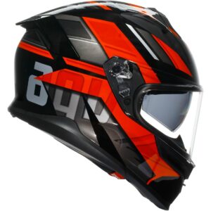 Casco integral AGV K7 Taurax Negro / Rojo - Imagen 2