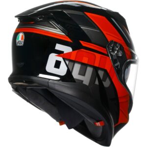 Casco integral AGV K7 Taurax Negro / Rojo - Imagen 3