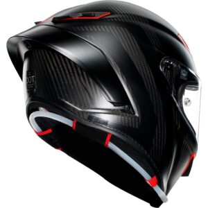 AGV Pista GP RR E2206 Intrepido Matt Carbon / Black / Red Full-Face Helmet - Image 3