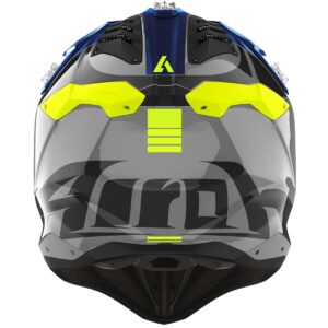 Casco de motocross AIROH Aviator 3 Push Azul Brillo - Imagen 3