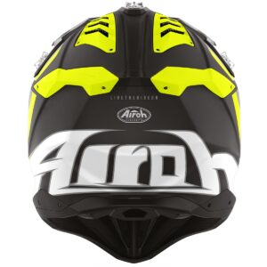 AIROH Aviator 3 Glory Yellow Matt Motocross Helmet - Image 3